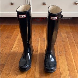 Women’s Original Tall Gloss Rainboots - Black